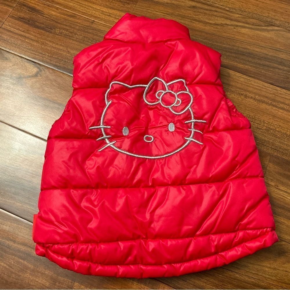 Hello Kitty hot pink puffer vest